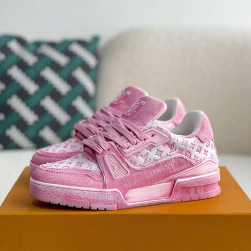 LV New Trainer Sneaker Pink