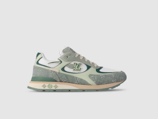 LV Run Away Logo Patch Sneaker Green