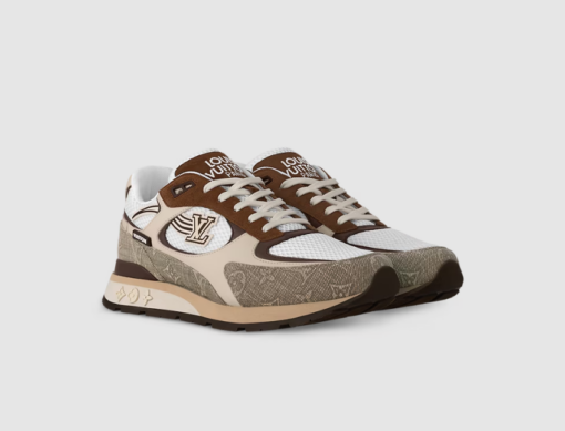 LV Run Away Logo Patch Sneaker Moka - Image 2