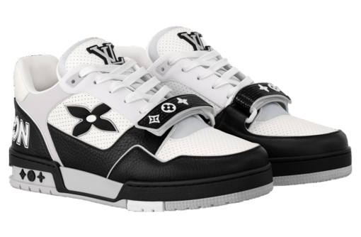 LV Trainer Black / Perforated Calf Leather - Image 2