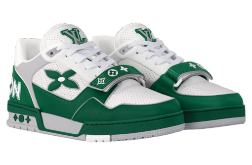 LV Trainer Green / Perforated Calf Leather - Image 2