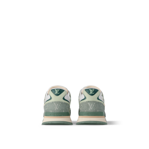 LV Run Away Logo Patch Sneaker Green - Image 3