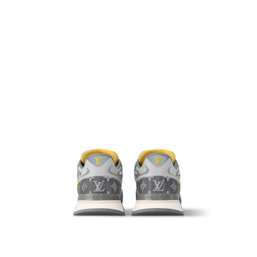 LV Run Away Logo Patch Sneaker Grey - Image 4