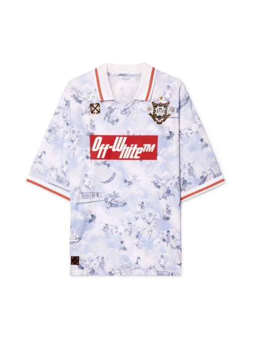 Off-White purple fresco football shirt